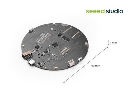 reSpeaker XVF3800 USB Microphone Array, 4-Mic AI Voice Capture with Noise Cancellation & 360° Far-Field Pickup, Plug & Play for Raspberry Pi, Jetson & Voice Assistants