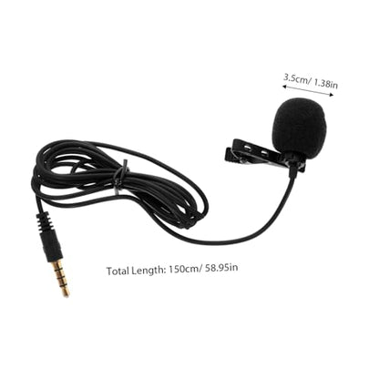 Vaguelly 3sets Professional Omnidirectional Condenser Microphone for Podcasting and Vlogging Clip Lavalier Mic Noise Reduction Compatible Smartphones and Cameras