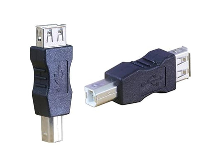 USB TypeB Male Print Adapter toUSB2.0TypeA Female Converter2pcs | USB A Female to USB B Male Connector Type A Female to USB Type-B Print Male Plug