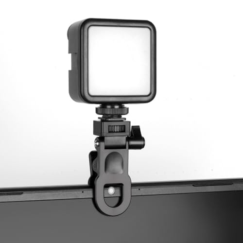 Monitors Camera Mount Clamp Clip for Fill Light Holder Webcam Stand with 1/4 Screw Connector for Video and Photography (A)