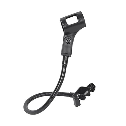 Saycker 360 Degree Flexible Gooseneck Microphone Stand Adjustable Desk Mic Boom Arm Stand with Clip(Black)