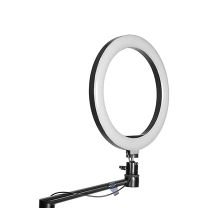 Gator Frameworks 6-in-1 Content Creator and Streaming Desktop Stand Set – Includes Smartphone Clamp, Laptop Clamp, Ring Light, and More! (GFW-STREAMSTAND) - style: Table Mount