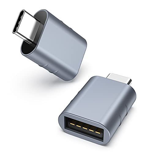 Syntech USB C Male to USB3 Female Adapter Compatible with iPhone 17 Pro Max iMac 2021, iPad Pro 2021, MacBook Pro 2020 / Air 2020 and Other Type C or Thunderbolt 5/4 Devices Blue, Pack of 2 - color: Blue, size: 1.08 X 0.65 X 0.32 Inch