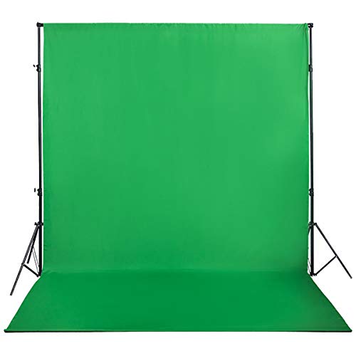 Green Screen Backdrop 10x12ft Photo Backdrop Chromakey Muslin Portrait Green Backdrop for PS Keying/Video Creation/Studio Portrait Shoots - color: Green, size: 10x12ft