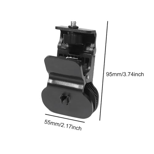 2 Pack Webcam Stand Mount Monitor Clips with 1/4''-20 Screw Phone Light Clip Video Camera Mount Holder for Monitor Top Laptop Screen Video Live Streaming Virtual Meeting Conference Webcams
