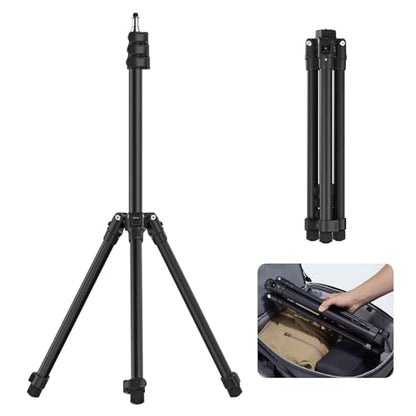 ULANZI Black Aluminum Light Stand, 6.32ft Extendable Tripod for Strobe Lights, Webcams, Cameras & Softboxes - size: 6.3 ft