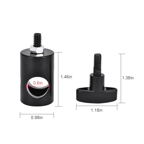 UTEBIT 2PCS Rapid Adapter Convert with 1/4" Screw Thread, Black | Photography Light Stand Adapter, Multi Functional Metal Camera Bracket Mount Adaptor, Photo Studio, Photography Accessory - size: 2 PACK-Rapid Adapter Convert