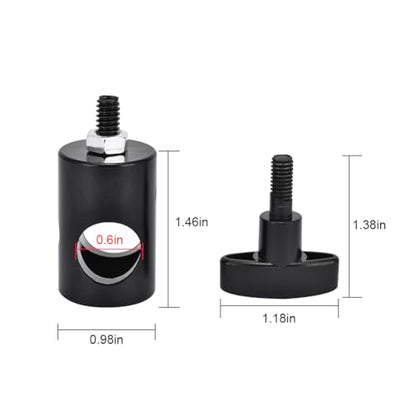UTEBIT 2PCS Rapid Adapter Convert with 1/4" Screw Thread, Black | Photography Light Stand Adapter, Multi Functional Metal Camera Bracket Mount Adaptor, Photo Studio, Photography Accessory - size: 2 PACK-Rapid Adapter Convert