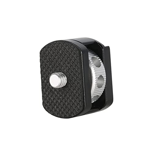 NICEYRIG Cold Shoe Adapter for 1/4’’-20 Thread, Thumbscrew Easy Mounting Cold Shoe Base for Microphone Flash LED Video Light - 499 - style: 1/4'' mount