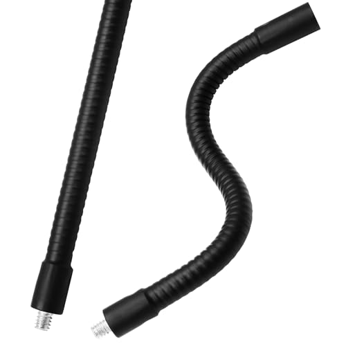 8" Gooseneck Tube Extension Holder, 2 PCS 1/4"-20 Female to Male | Female to Male Thread, Metal Universal Hose, Flexible Arm, For Phone Action Camera Microphone - size: 8 Inch