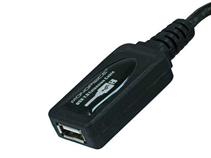 Monoprice USB 2.0 Male to Female Active Extension/Repeater Cable - Use with PlayStation, Xbox, Kinenct, Oculus VR, USB Flash Drive, Card Reader, Hard Drive, Keyboard, Printer, Camera, 32 Feet - size: 32 Feet