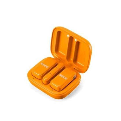 RØDE Wireless Micro - Compact Wireless Microphone, Two Mics with Charge Case for Smartphone Content Creation - USB-C, Orange - color: USB-C Orange
