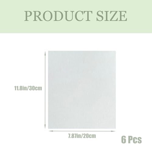 6 Pcs Light Diffuser Sheet Adhesive Sticker, Diffusion Cover Sheet Anti-Glare, Lighting Diffusion Sticker for Soften LED Downlight Ceiling Lighting LED Panel (11.8x8.2 Inches)