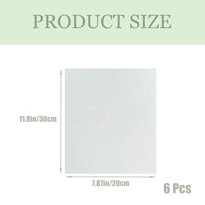 6 Pcs Light Diffuser Sheet Adhesive Sticker, Diffusion Cover Sheet Anti-Glare, Lighting Diffusion Sticker for Soften LED Downlight Ceiling Lighting LED Panel (11.8x8.2 Inches)