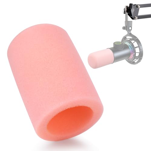 Foam Pop Filter - Microphone Cover Windscreen Compatible with Fifine K658 for Recording and Streaming by YOUSHARES (Light Pink) - color: k658 Pink Cover