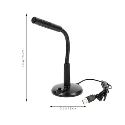 HOMSFOU USB Microphone Desktop Microphone for Computer and Laptop Adjustable Angle Mic with Stable Pedestal for Game Voice Chat Live Streaming Podcasting Computer Accessory