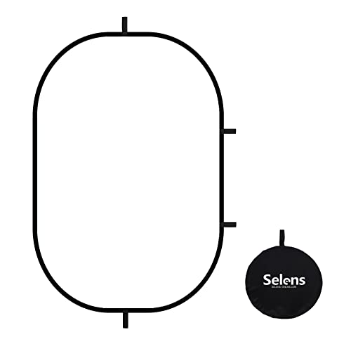 Selens Soft White Diffuser Foldable Light Diffuser Light Diffusion Panel with Carry Bag, Diffuser Fabric Light Modifier for TV Production Video Studio Photography Interview Portrait Shots -31x47in… - size: 31x47inch/80x120cm with carrying bag