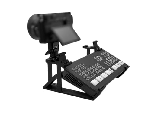 Combo Stand for ATEM Mini Series – 6 Cold Shoe Slots, Slide-On Design, Stable Feet, Dust-Cover Compatible (Third-Party Accessory)