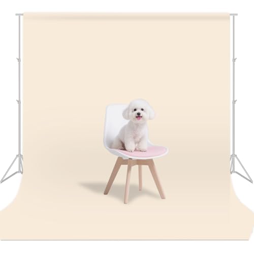 Beige Backdrop for Photoshoot, Beige Background for Portrait, Product Wedding Family Real Estate Photography 3x5FT - color: Beige, size: 3X5 FT