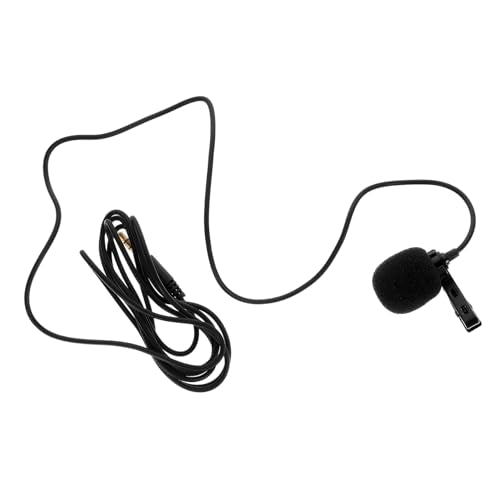Vaguelly 3sets Professional Omnidirectional Condenser Microphone for Podcasting and Vlogging Clip Lavalier Mic Noise Reduction Compatible Smartphones and Cameras