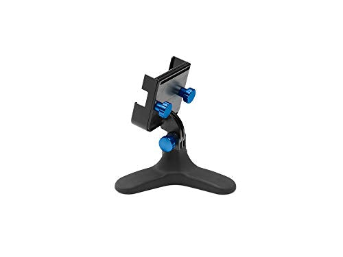 WeatherTech DeskFone Two View Universal Phone Holder for Flat Surfaces, Office, Kitchen, Nightstand - Royal Blue Metal Knobs - color: Royal Blue Metal Knobs