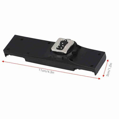 Hot Shoe Splitter Dual Flash Bracket Mount for SLR Camera, I-TTL Compatible Extension Bar for Camcorder Video Light Rig Accessories