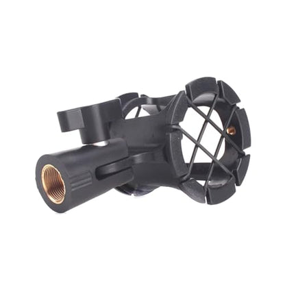 Microphone Mic Stand Suspension Shock Mount Pencil Clip Clamp Holder Bracket With Cold Shoe Mount Stand Replacement