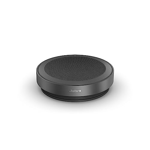 Jabra Speak2 75 (2025 Edition) Wireless Bluetooth Speakerphone - 4 Noise-Cancelling Mics, 65mm Speakers - New Linking Feature - USB-A & USB-C - Works with Zoom and Google Meet - Dark Grey - size: Bluetooth Only, style: All Platforms