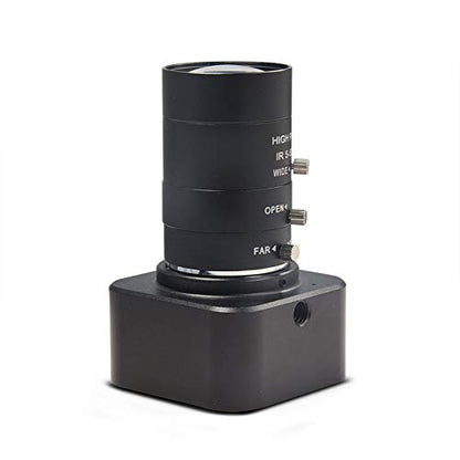 MOKOSE HD Webcam USB 3840 x 2160 Digital Industrial Camera with CS-Mount 5-50mm Telephoto Zoom Manual Lens UVC Free Drive. - color: With 5-50MM Telephoto Zoom lens )
