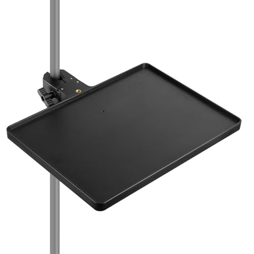 Microphones Sound Card Stand Tray for Music Interfaces Accessories with Strong Clamp Fit for 13-47mm Tube ABS Build