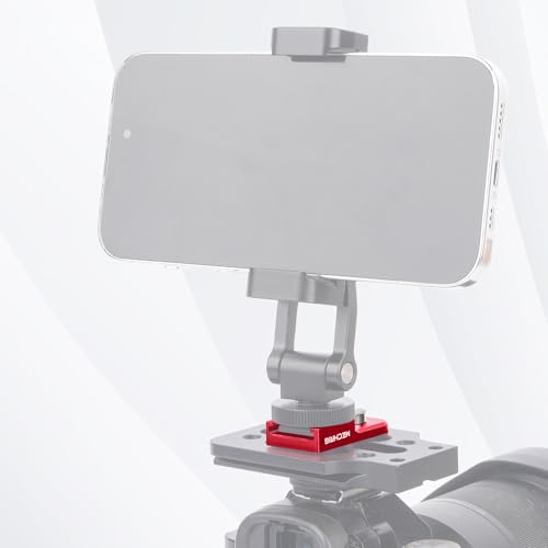 Universal Hot Shoe Adapter for Camera Accessories – Aluminum Alloy & Stainless Steel Mount with Locking Knob, 1/4" Screw Hole for Microphone, LED Light, Tripod, DSLR Rig (62057)