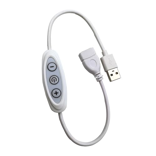 2 Pack Led Strip Lights Dimmer Switch Replacement ON Off Switch Push Button USB Extension Cord Dimmable Controller for LED Lights USB Powered LED Video Light Desk Ring Light Stand Tripod