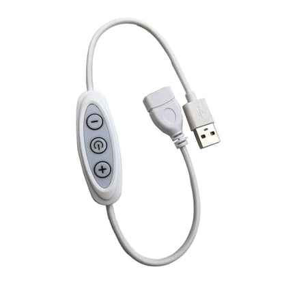 2 Pack Led Strip Lights Dimmer Switch Replacement ON Off Switch Push Button USB Extension Cord Dimmable Controller for LED Lights USB Powered LED Video Light Desk Ring Light Stand Tripod