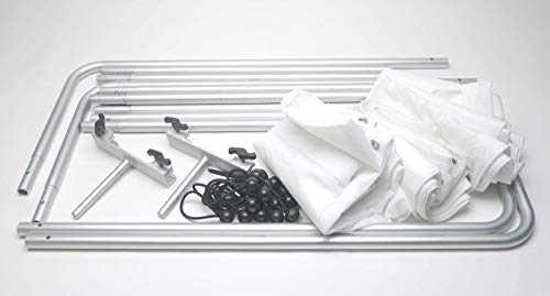 Glide Gear BFS 100 Butterfly Scrim – 4x4, 6x6, 8x8 Diffuser – 3 Nylon Silks, Quick-Setup Frame, C-Stand Clamps Included