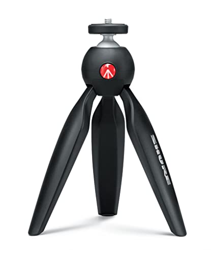 Shure MV88+ Video Kit - Digital Stereo Condenser Microphone for Apple and Android, with Manfrotto PIXI Tripod, Phone Clamp, Mount, iOS and USB-C Cables for Next-Level Connectivity (MV88+ Video KIT) - style: MV88+ Video Kit (Old Package)