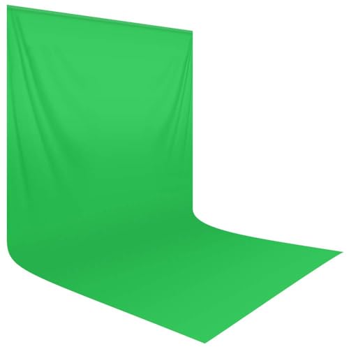 HEMMOTOP Green Screen Backdrop, 10 x 20 ft Chromakey Greenscreen Background, Large Seamless Green Backdrop Background Cloth, for Photography, Zoom, Live Streaming (Backdrop only) - color: Green, size: 10x20ft