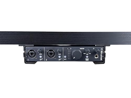 Desk Mount Kit for Arturia MiniFuse 1, 2, & 4 - Under Desk Mount Brackets with Reversible Clips - Secure Mounting Accessories