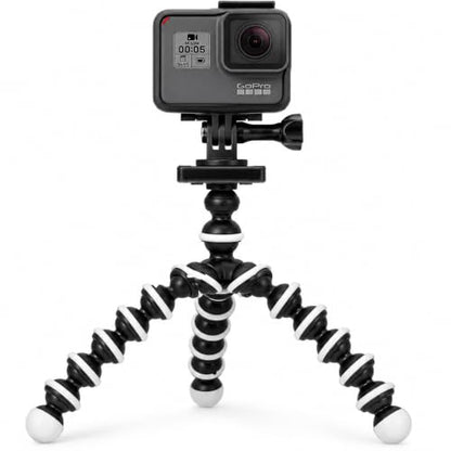 Acuvar 10" Flexible Octopus Tripod for GoPro, DJI Osmo Action & Action Cameras, Bendable Mini Tripod with Action Camera Mount, Quick Release Plate & 360° Ball Head - style: Tripod + Adapter for GoPro