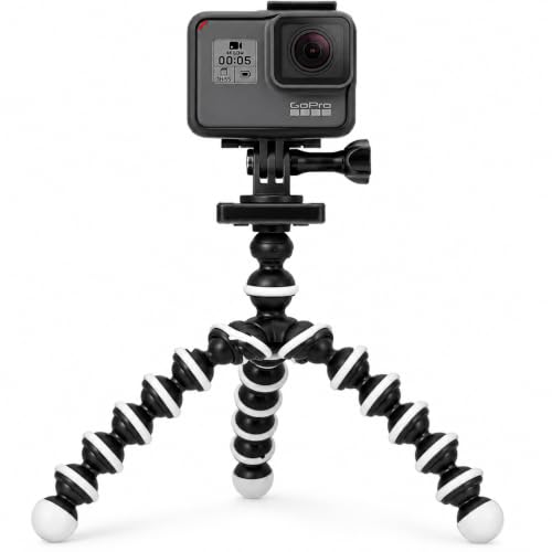 Acuvar 10" Flexible Octopus Tripod for GoPro, DJI Osmo Action & Action Cameras, Bendable Mini Tripod with Action Camera Mount, Quick Release Plate & 360° Ball Head - style: Tripod + Adapter for GoPro