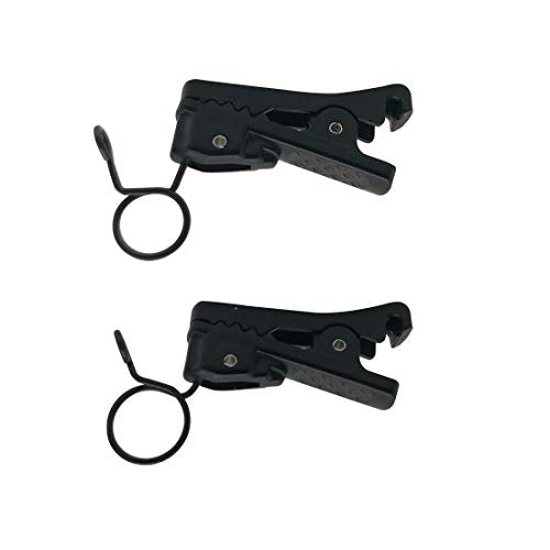 ABS Plastic Lavalier Microphone Tie Clip for All Kinds of Omnidirectional Condenser Microphone for Sony UWP, Saramonic, Sennheiser, Boya,Shure Lavalier Lapel Microphone, Pack of 2 (7.5mm) - size: 7.5mm