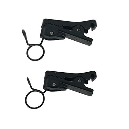 ABS Plastic Lavalier Microphone Tie Clip for All Kinds of Omnidirectional Condenser Microphone for Sony UWP, Saramonic, Sennheiser, Boya,Shure Lavalier Lapel Microphone, Pack of 2 (7.5mm) - size: 7.5mm