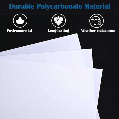 LED Light Diffuser Board Diffusion Cover Sheet Anti-Glare for Soften Ceiling Light LED Downlight, Spotlight, Led Panel, Track Light (11.8x23.6x0.039in)