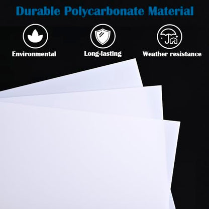 LED Light Diffuser Board Diffusion Cover Sheet Anti-Glare for Soften Ceiling Light LED Downlight, Spotlight, Led Panel, Track Light (11.8x23.6x0.039in)