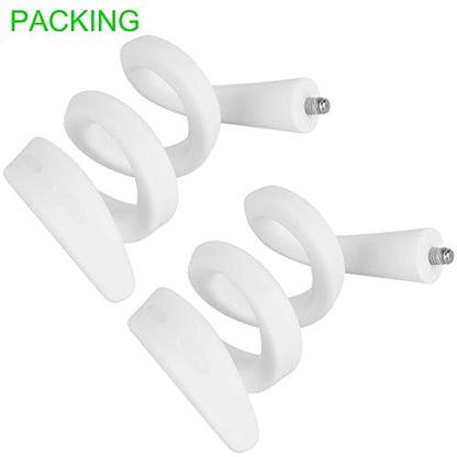 2 Pack Flexible Twist Mount Compatible with Arlo Pro 4,Pro 3,Pro 5S,Pro 6,Pro 2,Arlo Ultra/Pro/Go,Essential Spotlight,Wall Mount Bracket,Attach Your Camera Wherever You Like Without Any Tools-White - color: White