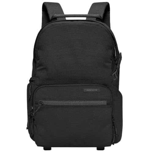 BREVITE Jumper Compact Camera Backpack 2026 Edition: A Minimalist & Travel-friendly Photography Backpack For DSLR Camera & Laptop w/Reinforced Straps & Stiffer Dividers (23L) (Triple Black Color) - color: Triple Black, size: 23L