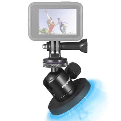 Magnetic Camera Mount for Action Camera, Super Strong Rubber Magnet with 360° Rotation Ball Head, 1/4"-20 Male Thread Screw, Magnet Camera Stand for GoPro, Insta 360, DJI Osmo Action Nano - color: C1302-New