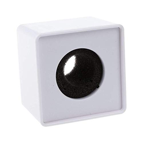 2 Pieces Portable Square Cube Shaped Interview Mic Microphone Flag Station Logo Superior ABS Material, Black and White (Pack of 2) - size: 7x7x5.2 cm (Pack of 2)