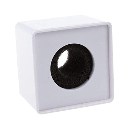 2 Pieces Portable Square Cube Shaped Interview Mic Microphone Flag Station Logo Superior ABS Material, Black and White (Pack of 2) - size: 7x7x5.2 cm (Pack of 2)