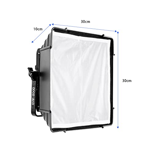 GVM LED Lighting Softbox with Grid Beehive for GVM 800D/560AS/480LS, Foldable Light Diffuser for LED Video Lighting, Photography Studio Portrait Video Shooting, 11" x11''