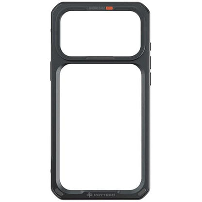 PGYTECH ProShot Phone Case for iPhone 17 Pro Max, Aluminum Alloy Protective Cage with 4 Expansion Ports, 3 Strap Holes & Silicone Liner for Heat Dissipation Black - style: Phone Case for iPhone 17 Pro Max